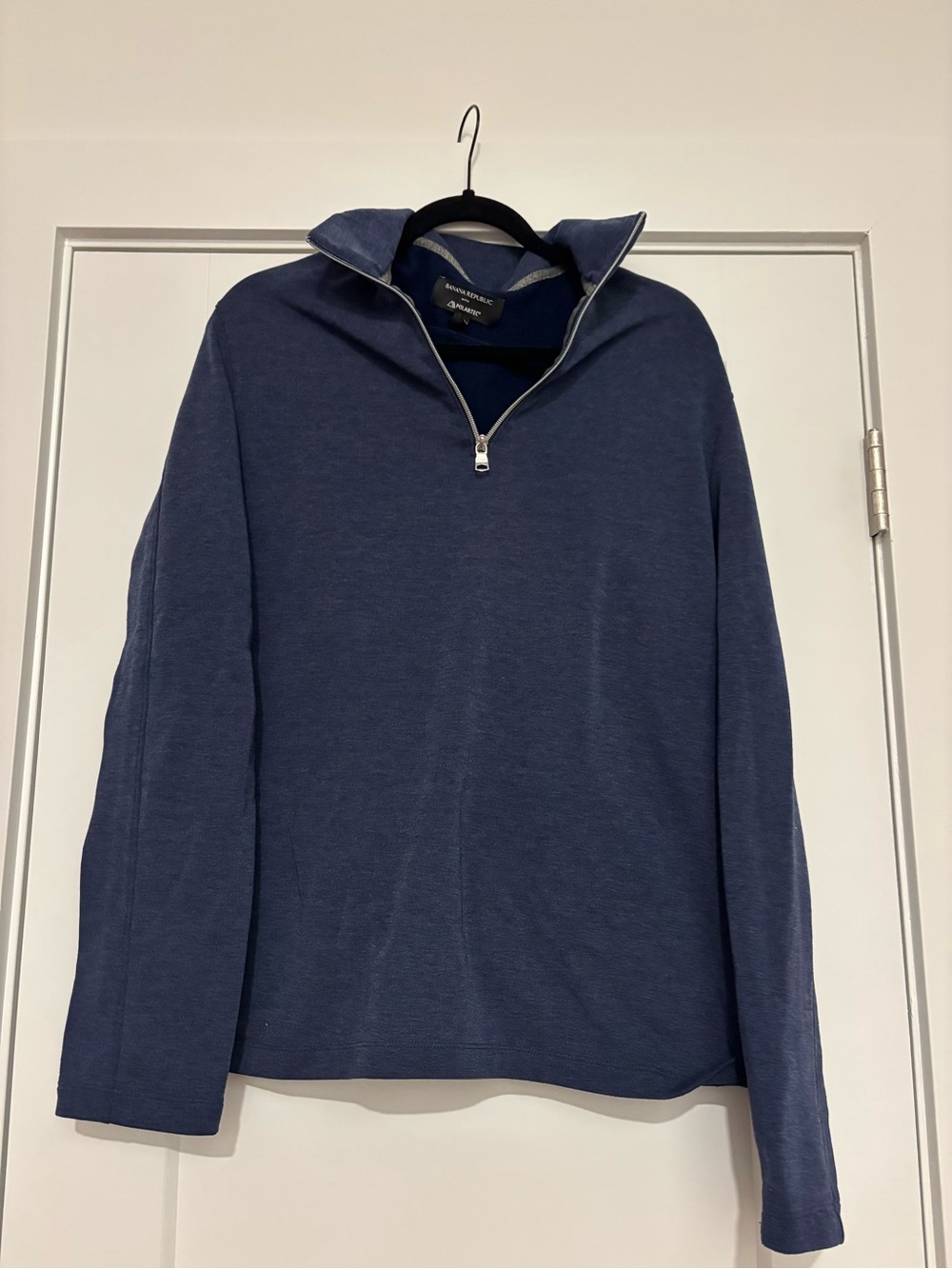 Banana Republic Polartec Men's Quarter-Zip Sweater - Navy Blue